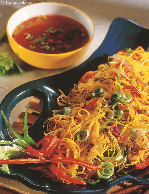 Singapore Rice Noodles, Veg Chinese Singapore Rice Noodles recipe, Chinese Recipes