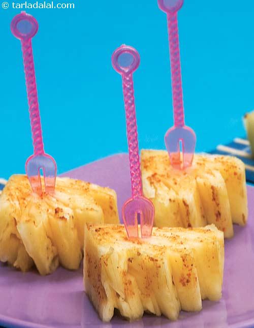 Sizzling Pineapple Satay ( Healthy Starter Recipe )