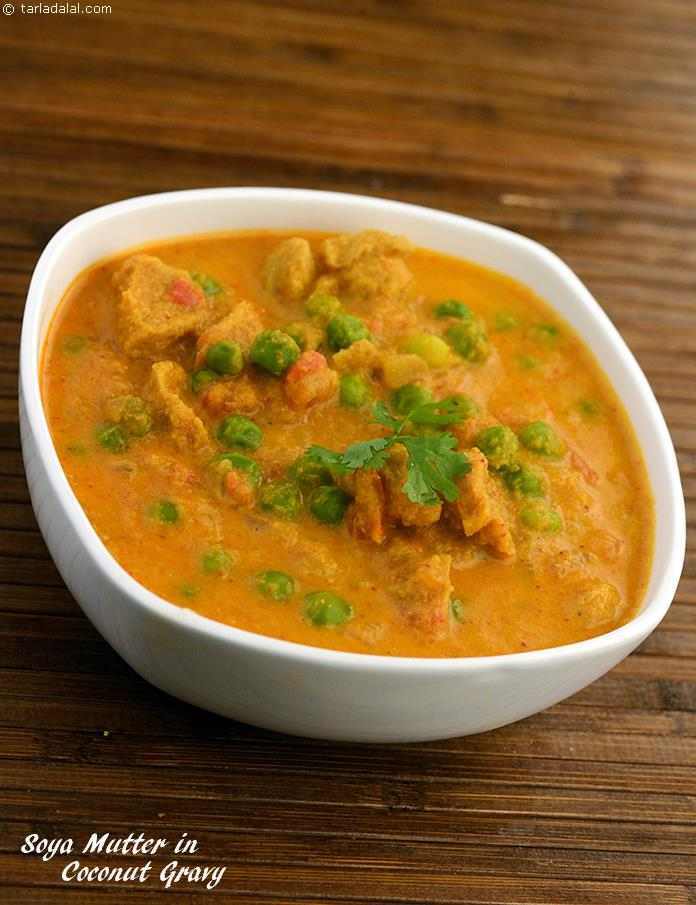 Soya Mutter in Coconut Gravy recipe