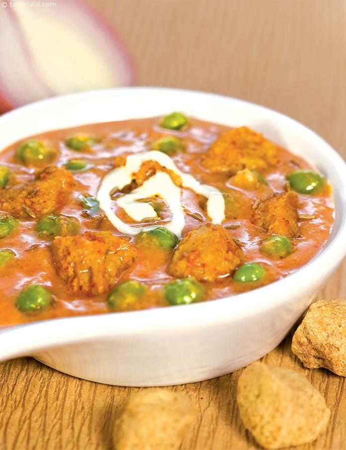 Soya Mutter Pasanda recipe