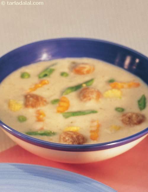 Soya Vegetable Korma recipe, Low Cholesterol Foods