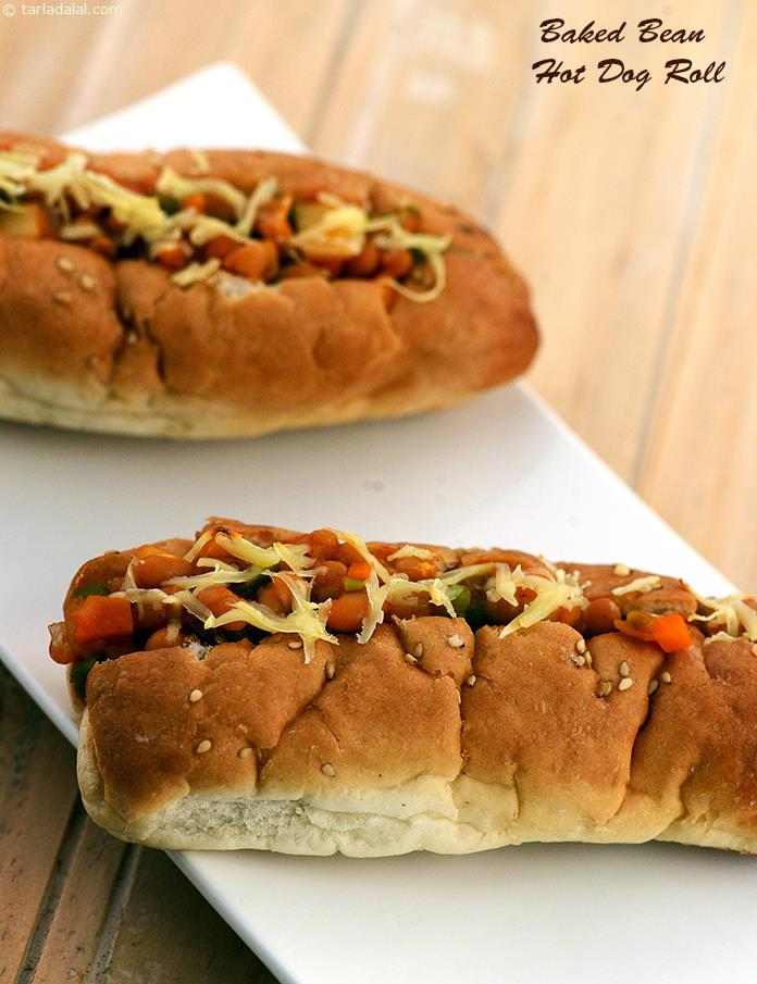 Baked Bean Hot Dog Roll recipe, Healthy Recipes