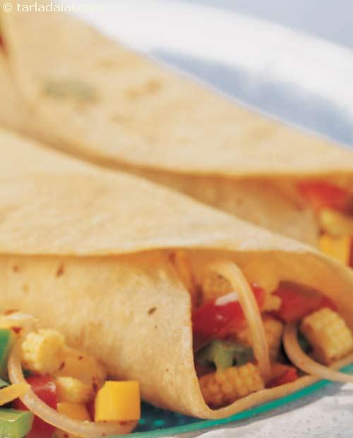 Spicy Chapati Rolls ( Weight Loss After Pregnancy ) recipe