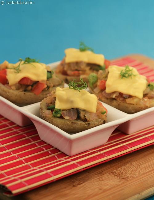 Spicy Stuffed Potatoes ( Microwave Recipes)