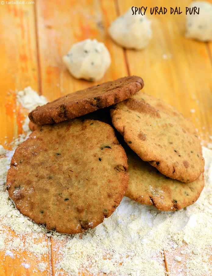 Spicy Urad Dal Puri (  Gluten Free Recipe)