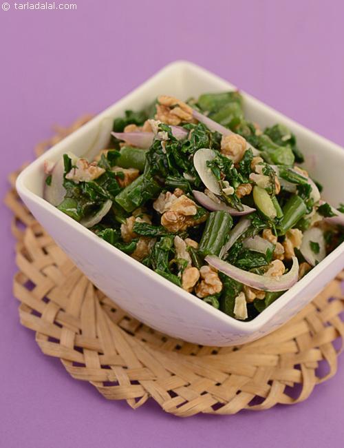 Spinach and Nut Salad recipe, Lebanese Recipes