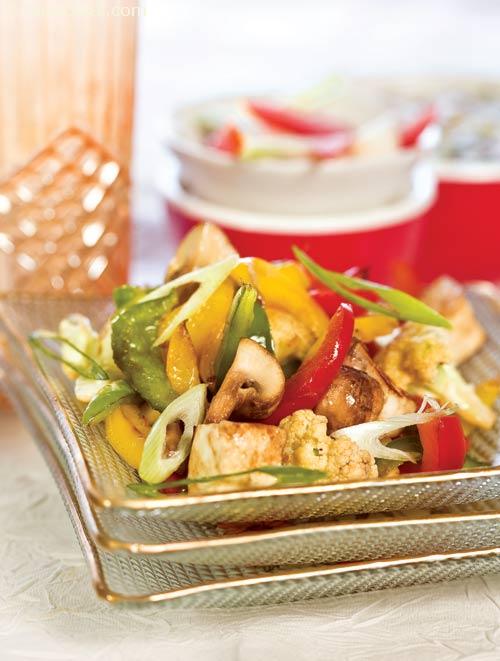 Stir Fried Tofu and Mushroom, Protein Rich Recipe