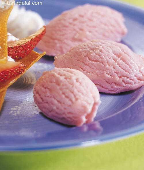 Strawberry Ice-cream recipe, Calcium Rich Recipes