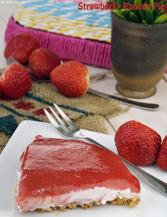 Strawberry Paneer Pie