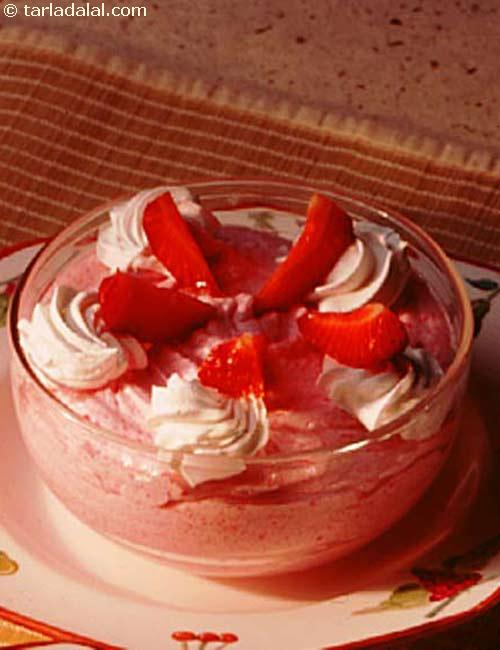 Strawberry Souffle recipe, Vegetarian Recipes
