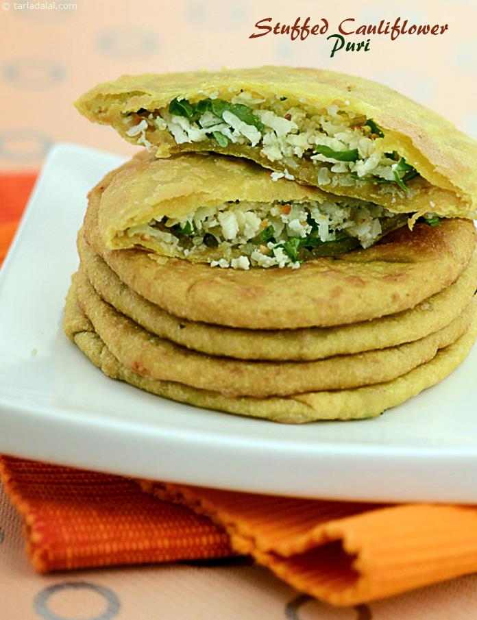 Stuffed Cauliflower Puris