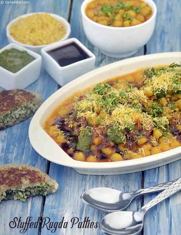 Stuffed Ragda Patties recipe