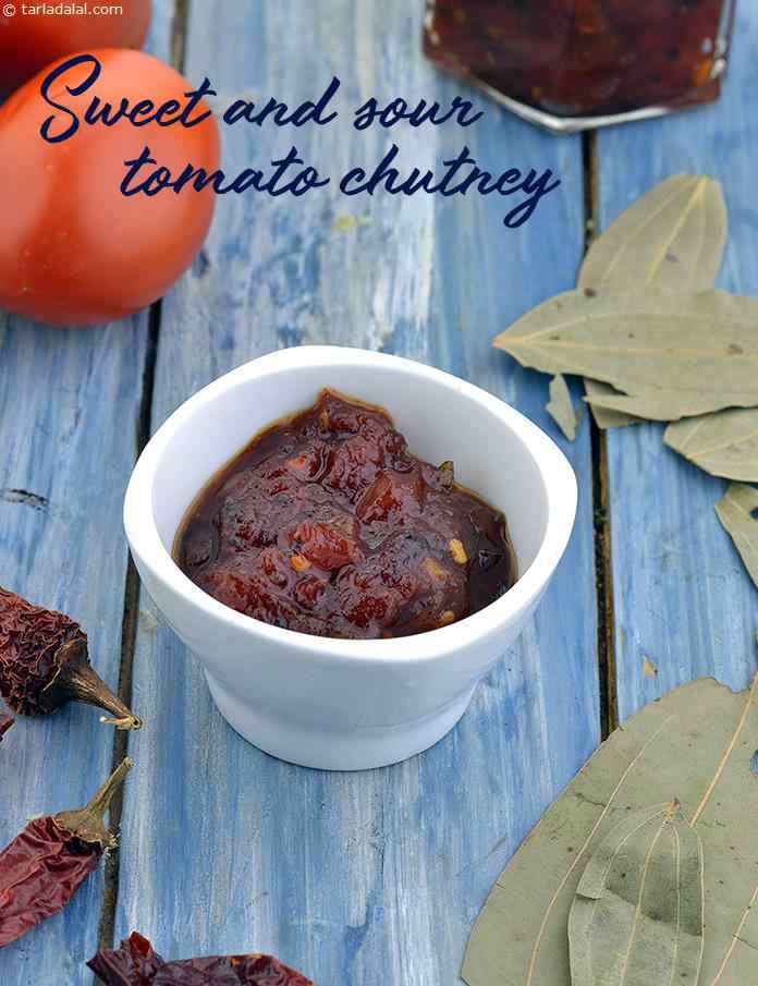 Sweet and Sour Tomato Chutney recipe, Achaar Recipes | Paratha Recipes