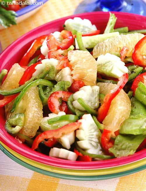 Sweet Lime and Pepper Salad (   Vitamin A and C ) recipe, Healthy Recipes