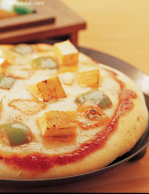 Tandoori Paneer Pizzas recipe, Healthy Snacks for Kids Recipes