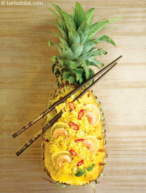 Thai Pineapple Kodri ( Exotic Diabetic Recipe ), Thai Pineapple Kodri