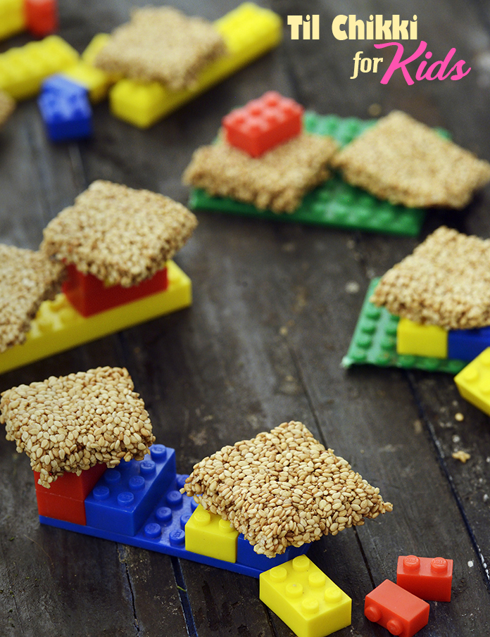   til chikki for kids recipe | til chikki with jaggery | healthy sesame bars | Indian sesame chikki |