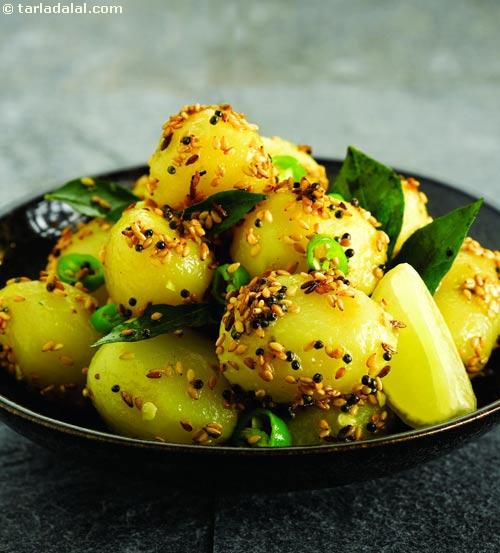 तिलवाले आलू का टिक्का रेसिपी, Tilwale Aloo ka Tikka  (  Kebabs and Tikkis) Recipe In Hindi