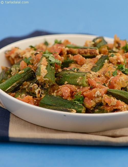 Tofu Stuffed Bhindi