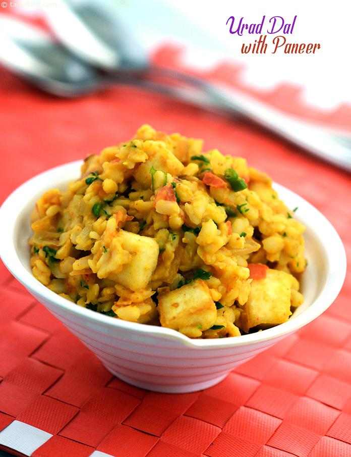 Urad Dal with Paneer recipe, Indian Tava Recipes