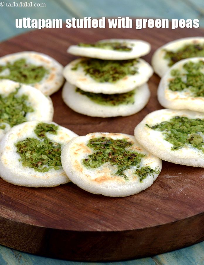 uttapam stuffed with green peas recipe | South Indian matar uttapam | green peas uttapam with dosa batter |