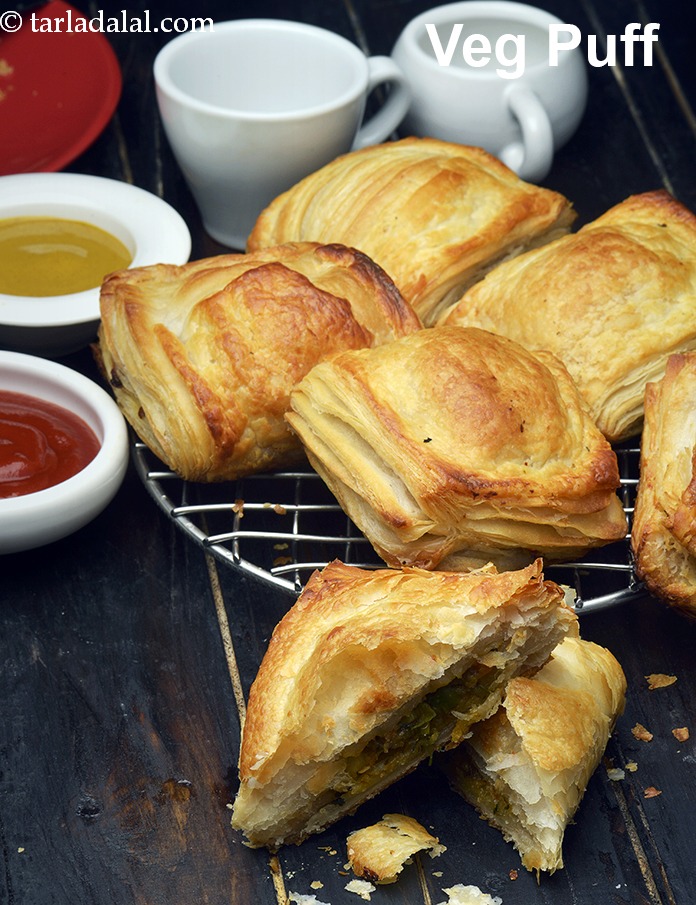veg puff recipe | bakery style veg puff | Indina veg patties | homemade veg puff pastry |