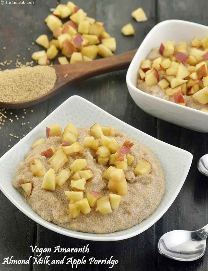 Vegan Amaranth Almond Milk and Apple Porridge