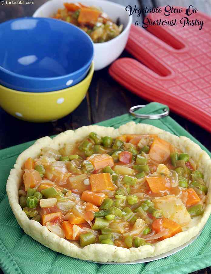 Vegetable Stew On A Shortcrust Pastry