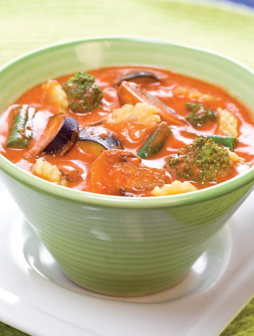 Vegetables in Thai Red Curry recipe