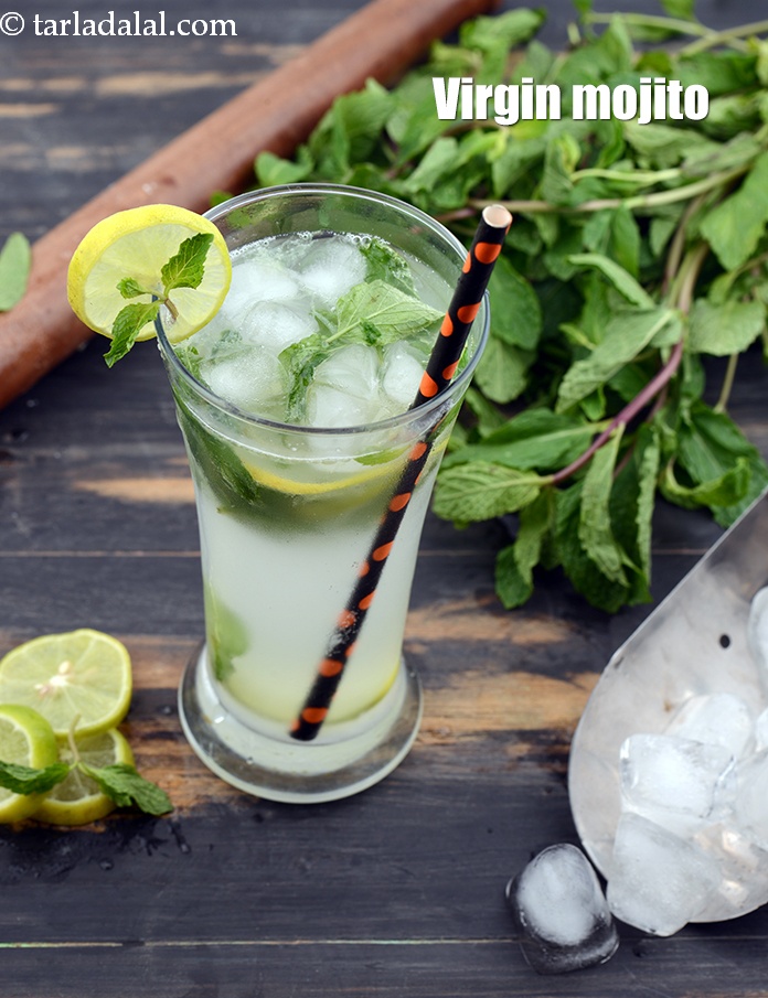virgin mint cucumber mojito recipe | mint mojito mocktail |