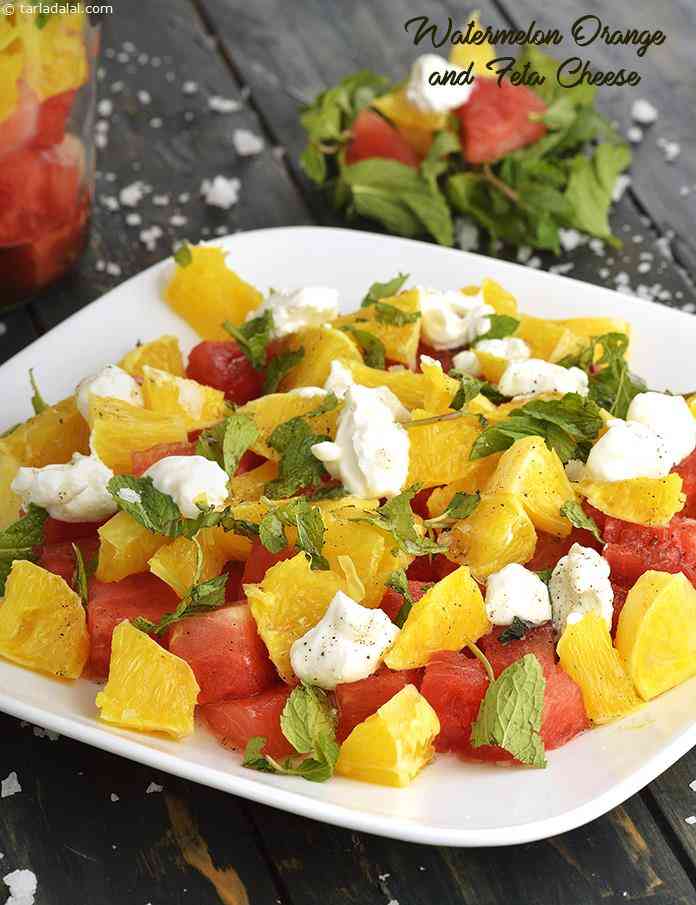 Watermelon, Orange and Feta Salad recipe