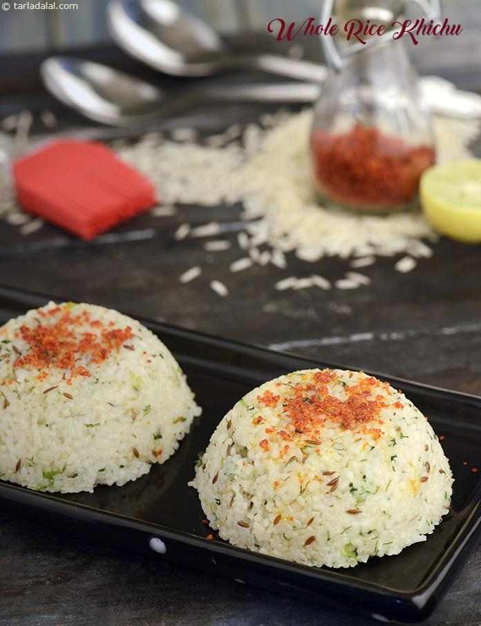 Whole Rice Khichu recipe