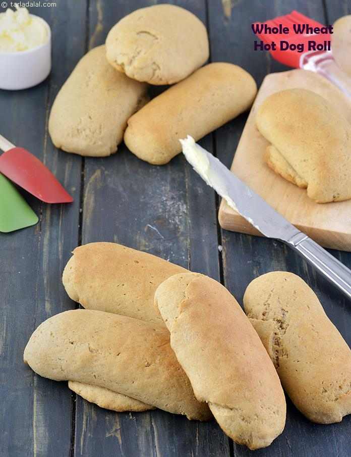 Whole Wheat Hot Dog Roll, Homemade Whole Wheat Hotdog Roll recipe