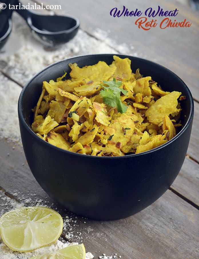 whole wheat roti chivda recipe | Indian chapati chivda | leftover roti chivda | quick breakfast |