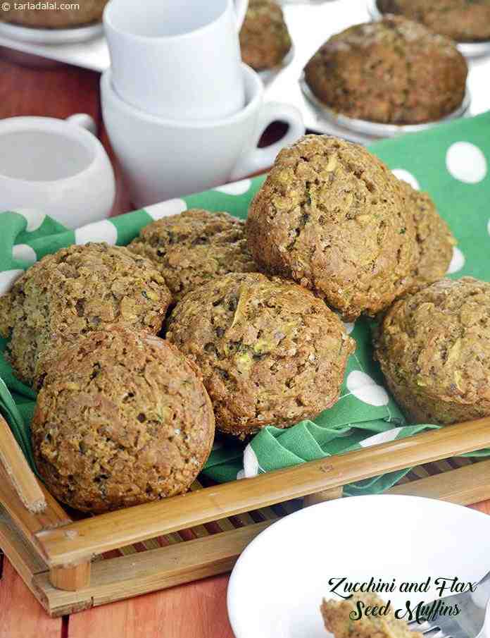 Zucchini and Flax Seed Muffins recipe