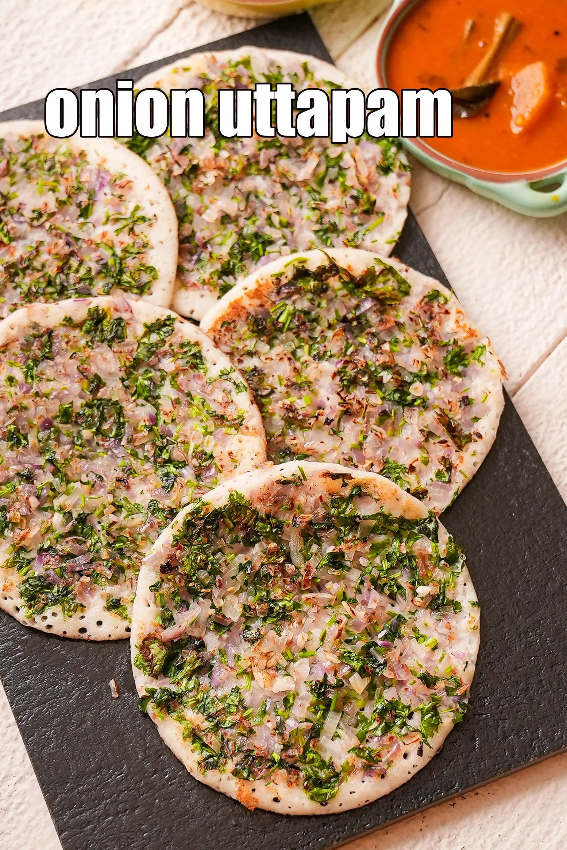 onion uttapam recipe | South Indian onion uttapam | uttapam made with dosa batter |