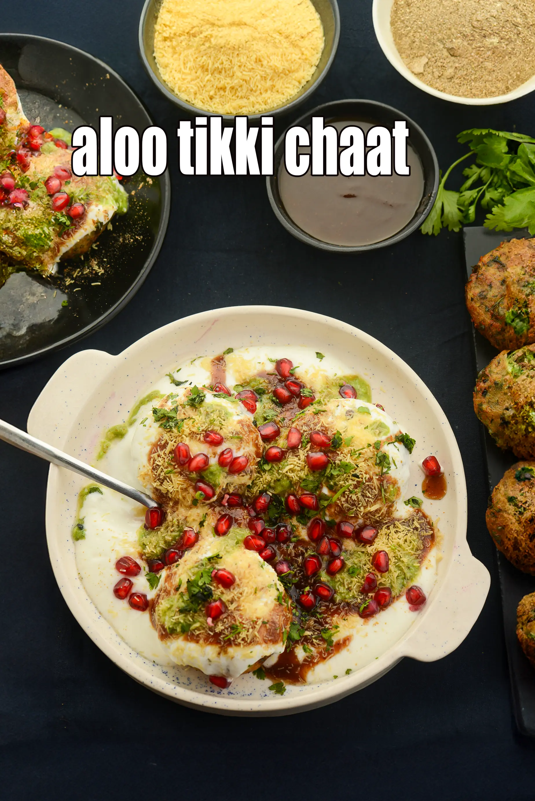 aloo tikki chaat recipe | Delhi style aloo tikki chaat | Indian street style aloo tikki chaat |