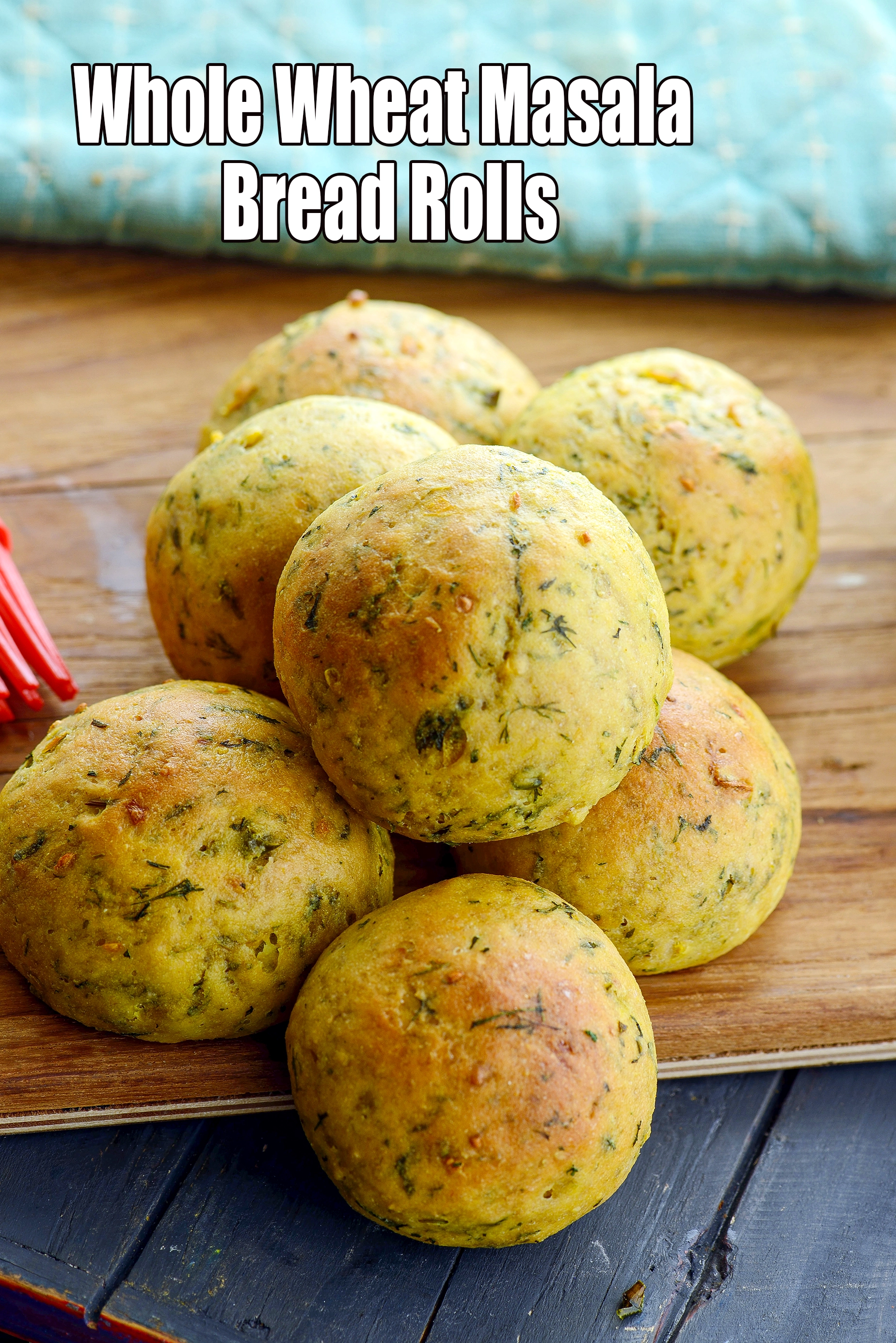 whole wheat masala bread rolls recipe | eggless healthy whole wheat bread rolls |