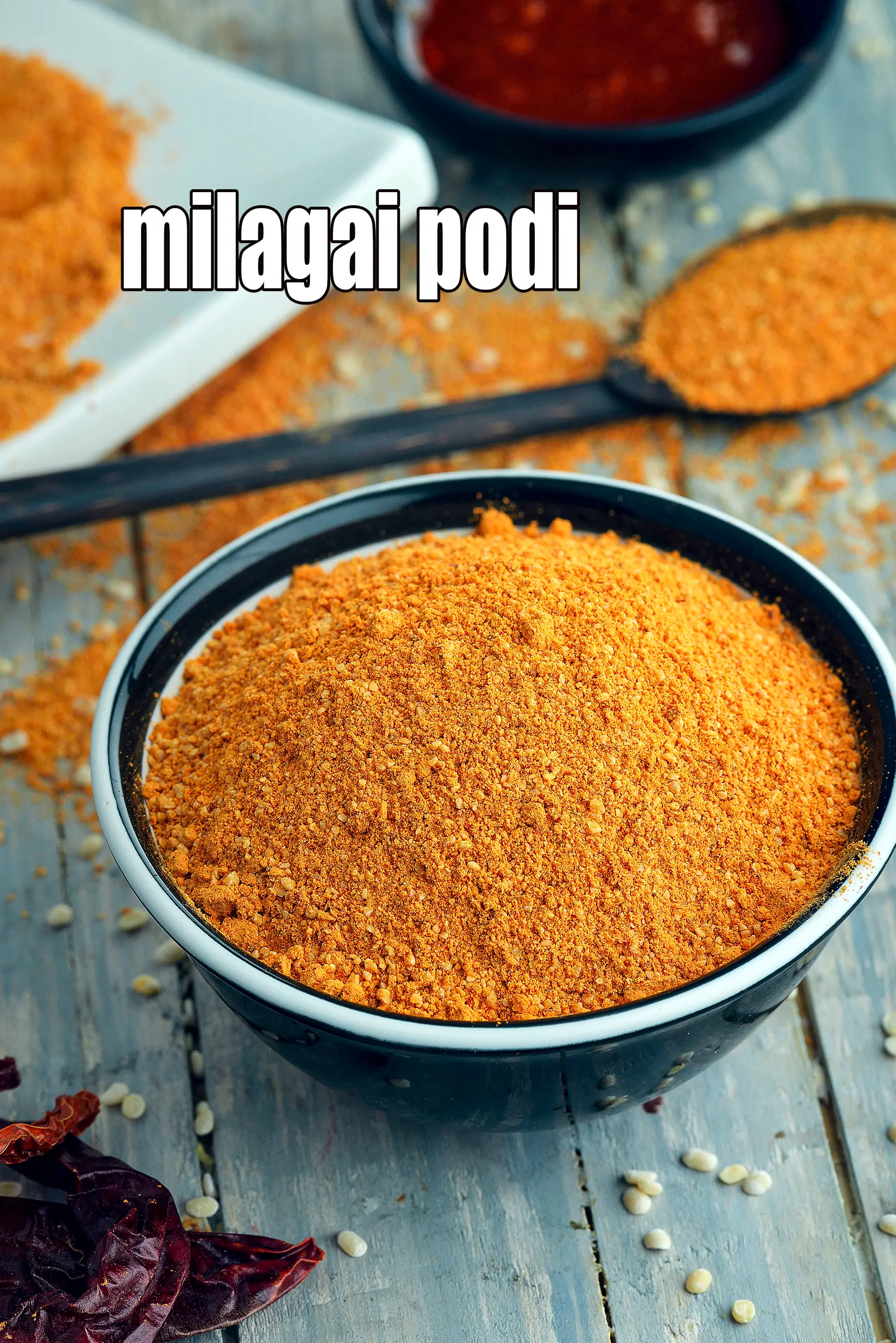 milagai podi recipe | malgapodi powder | South Indian gun powder |