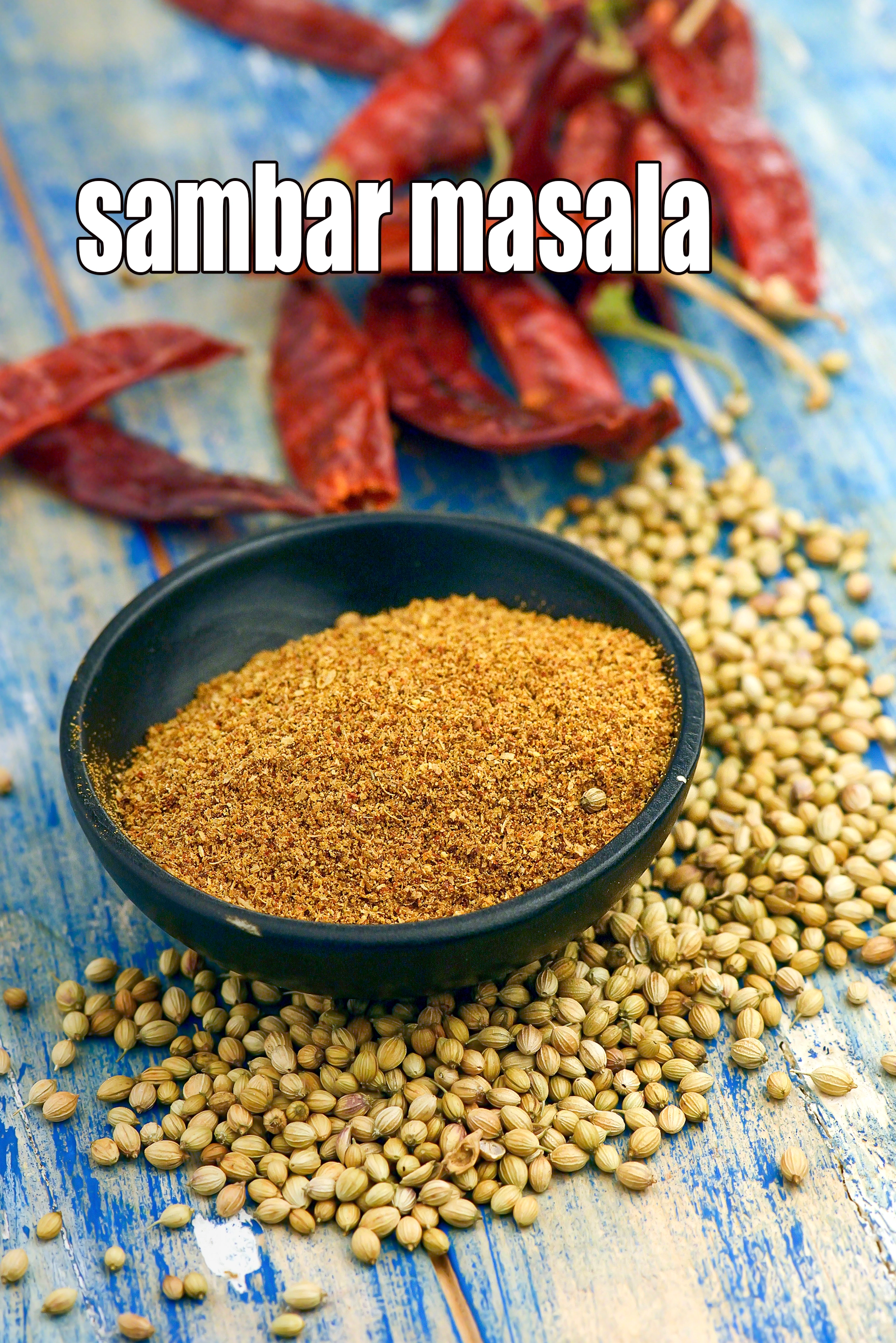 sambar masala recipe | sambar powder | sambar podi |