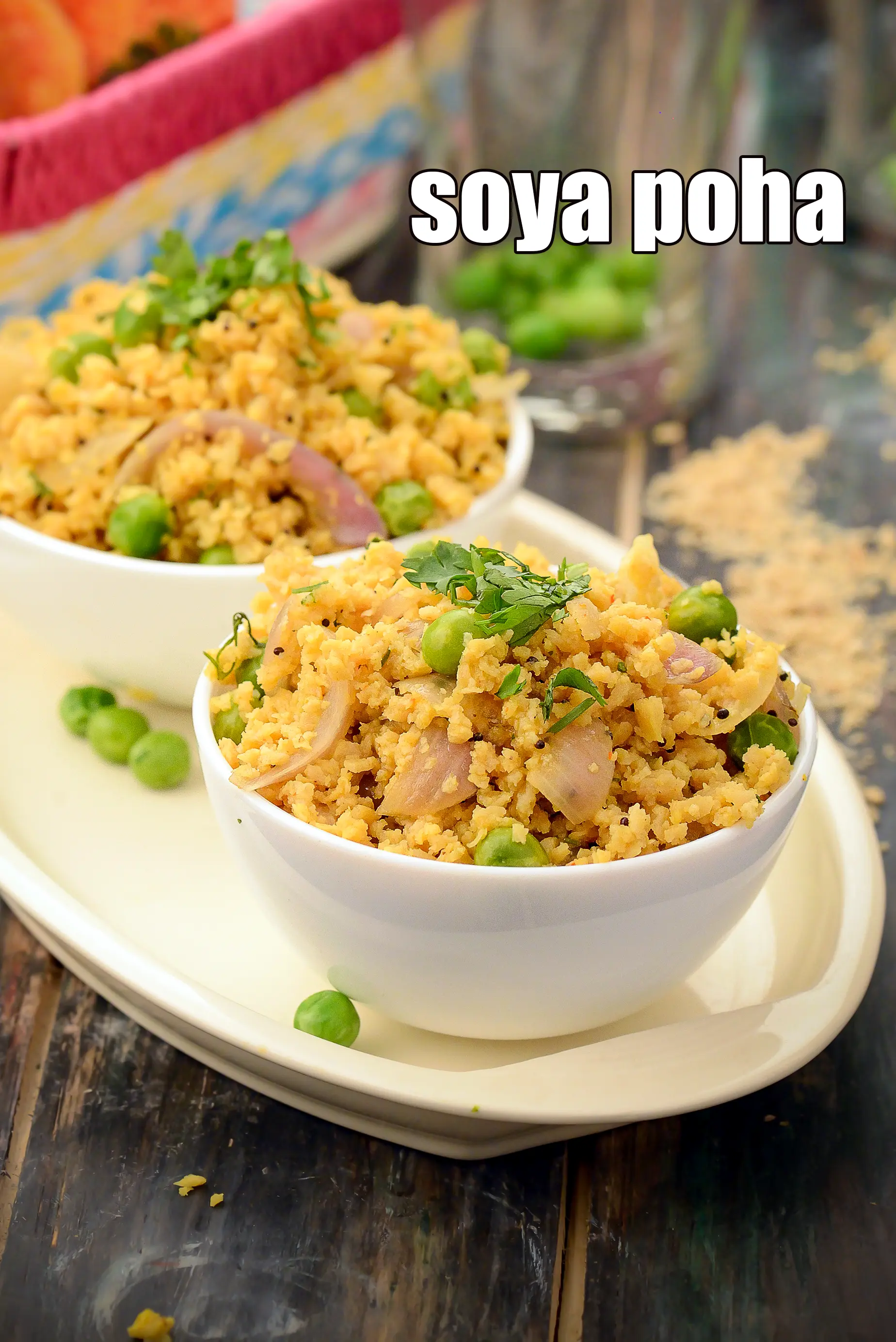 soya poha recipe | healthy Nutrela soya poha | soya poha for weight loss, diabetics, heart patients |