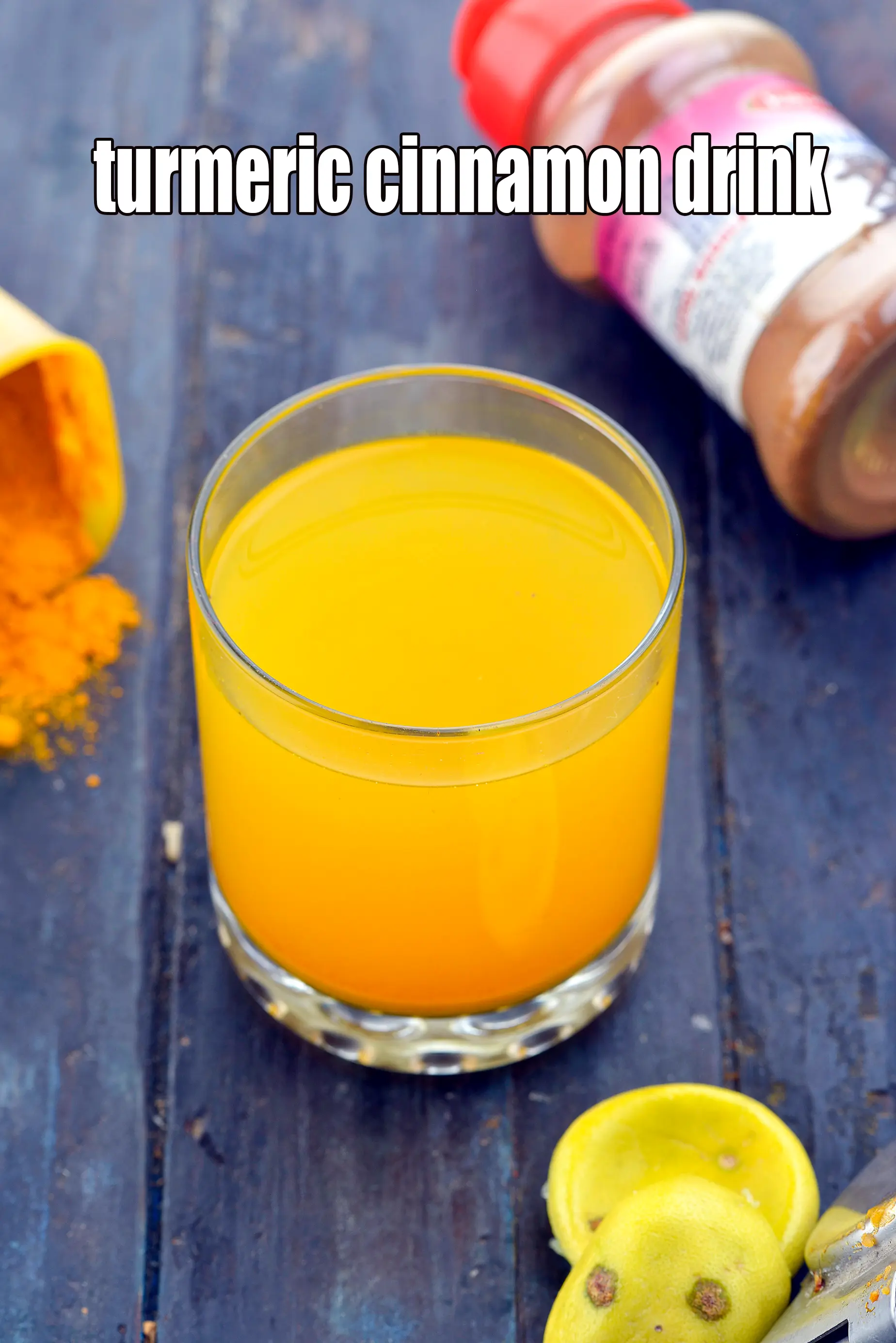 turmeric cinnamon drink | heathy Indian turmeric cinnamon water | turmeric cinnamon water for cold and cough |