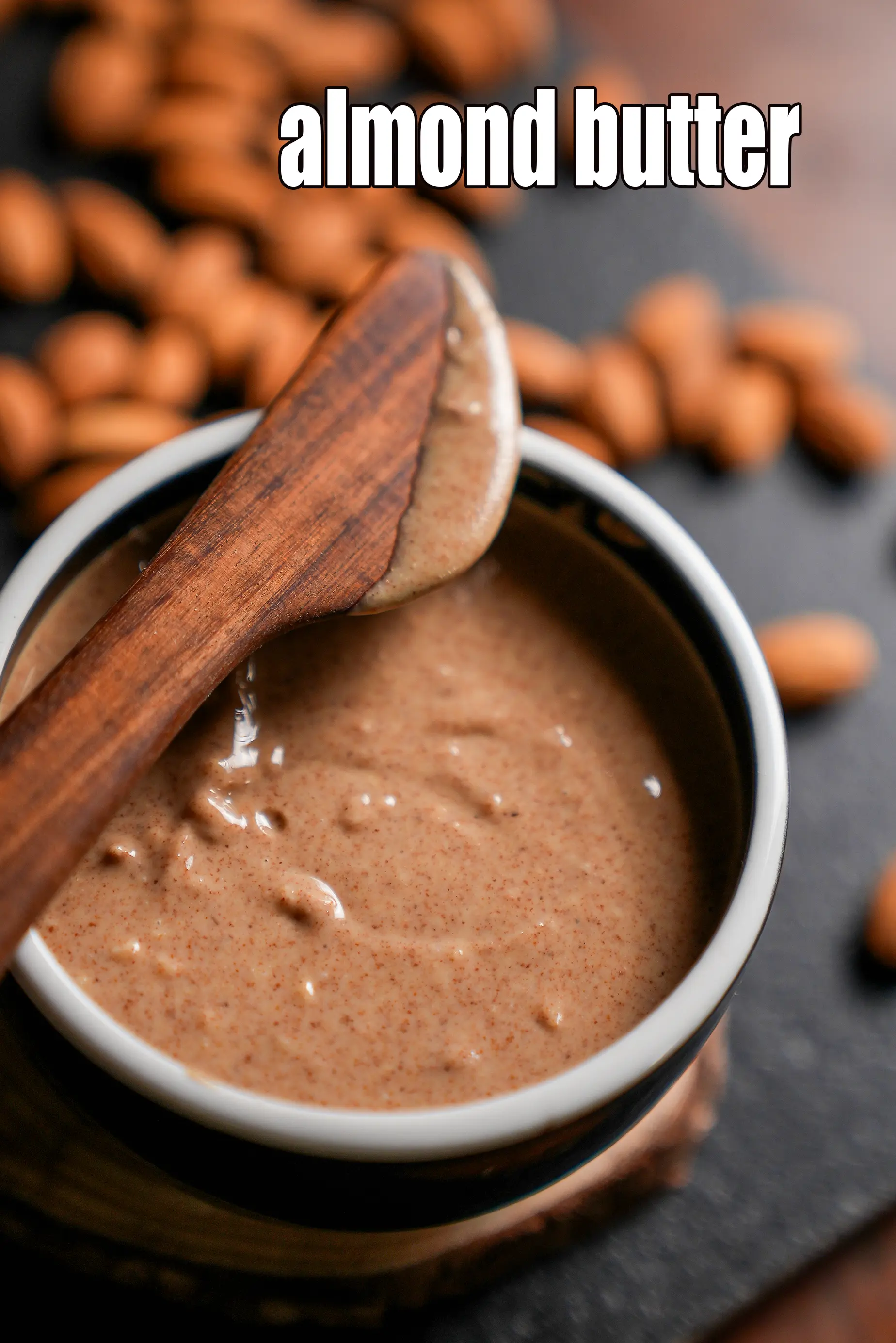 almond butter recipe | homemade Indian style almond butter | chunky almond butter