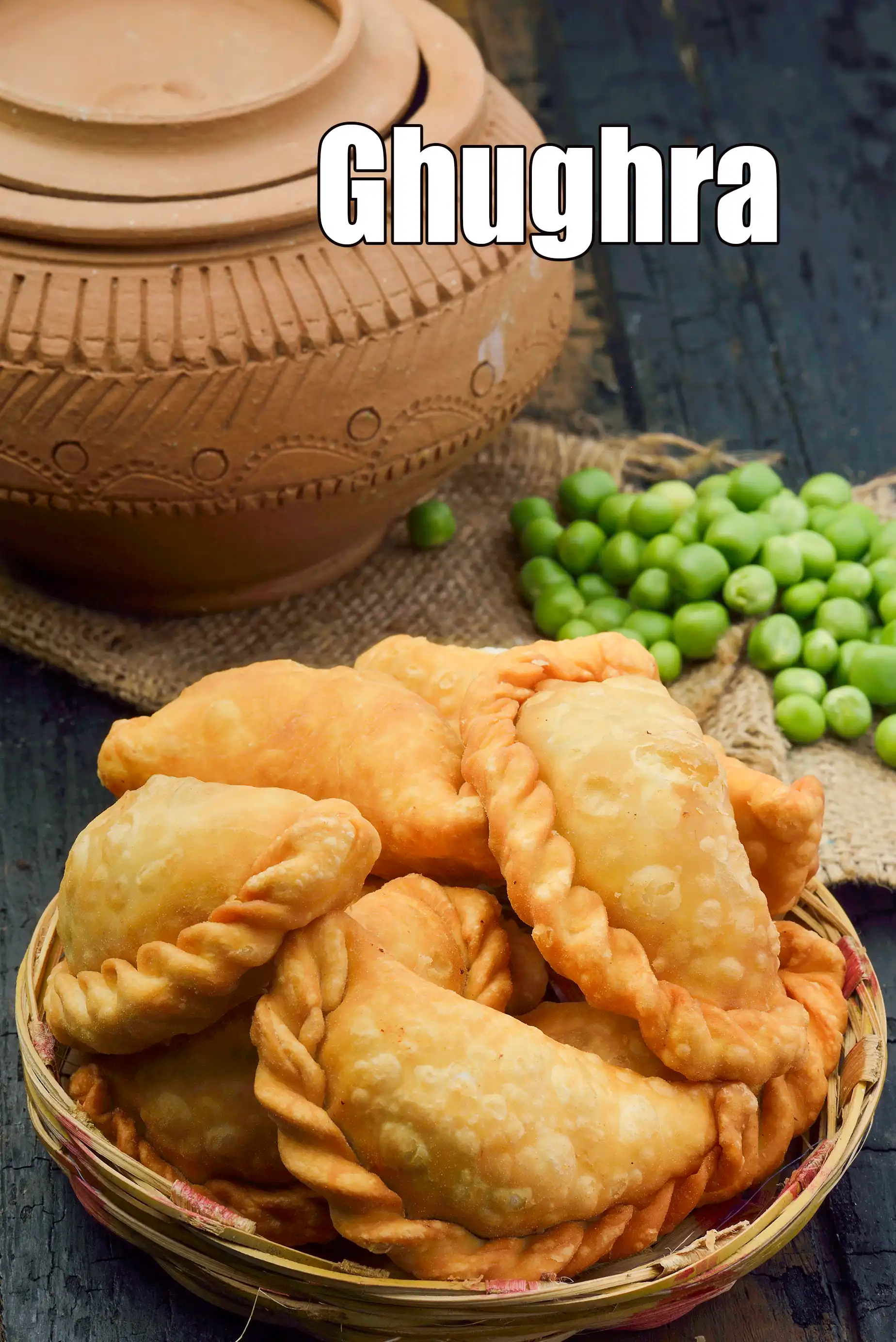 ghughra recipe | Jamnagari ghughra | vatana na ghughra | green peas ghughra | matar gujiya / karanji |