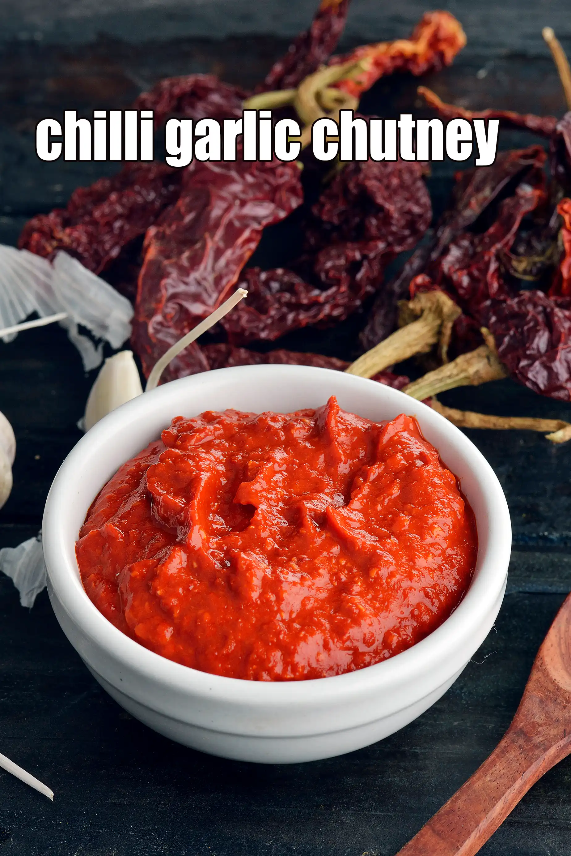 chilli garlic chutney | lahsun chutney | chilli garlic chutney for chaats | red garlic chutney