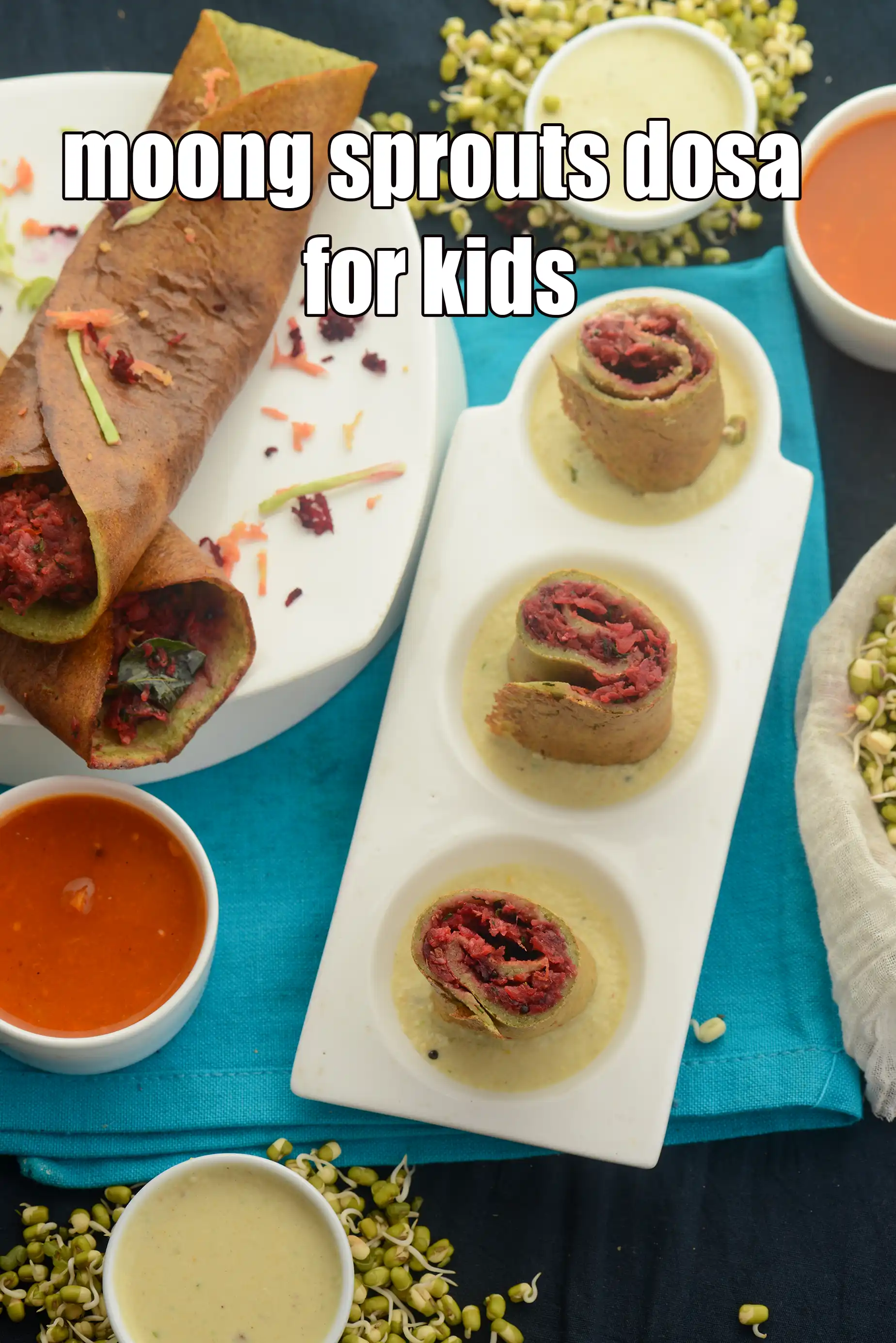 moong sprouts dosa for kids recipe | healthy sprouts dosa recipe | sprouted mung beans dosa for kids | how to make sprouted moong dosa |