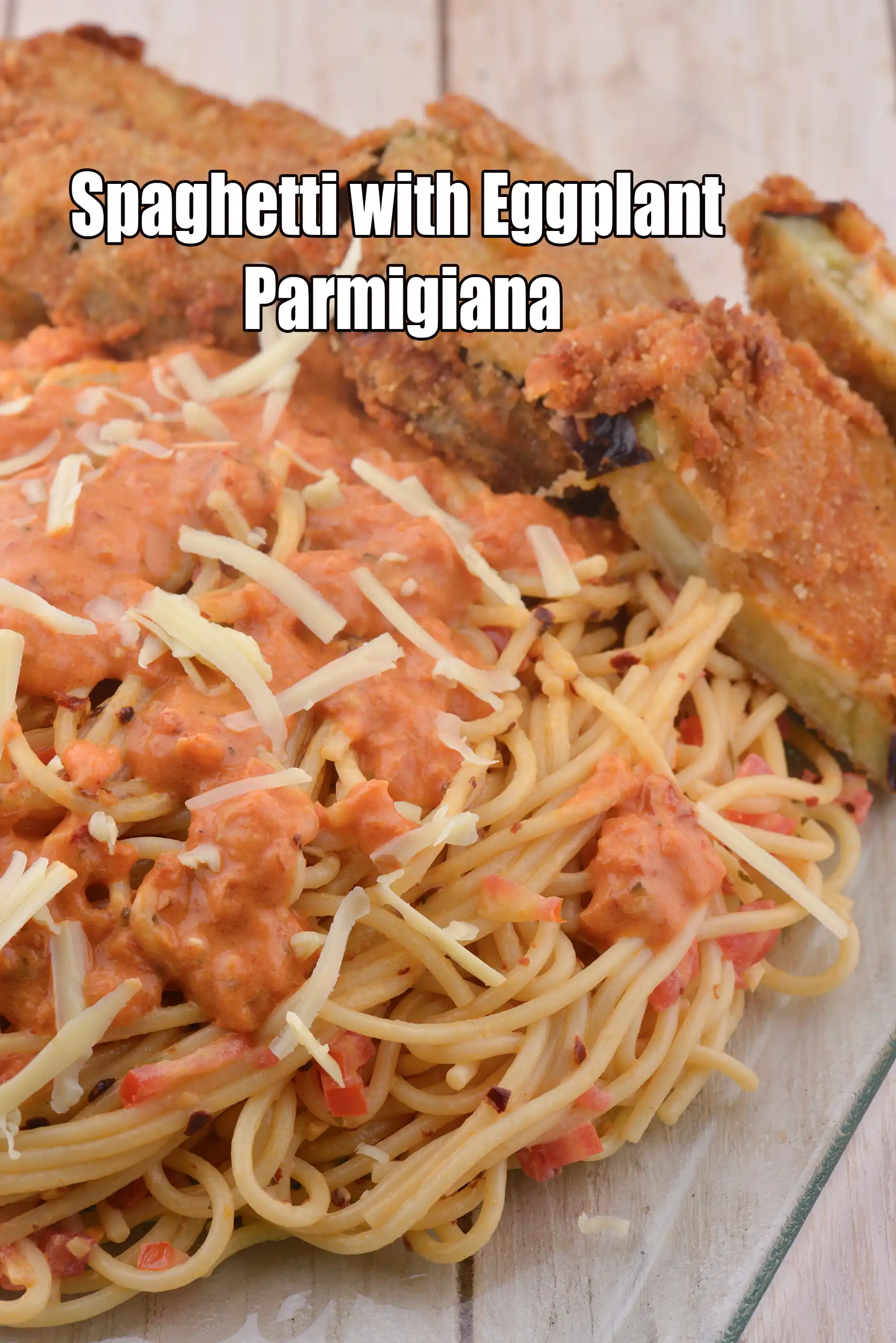 Spaghetti with Eggplant Parmigiana recipe |  Masaledar Baingan Spaghetti (Vegetarian, Indian Style) |