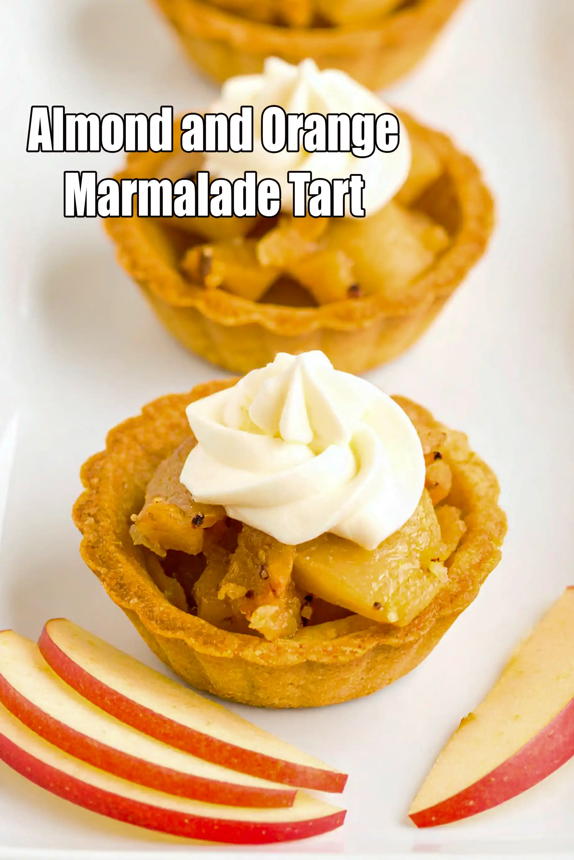Almond and Orange Marmalade Tart recipe, Eggless Indian Dessert
