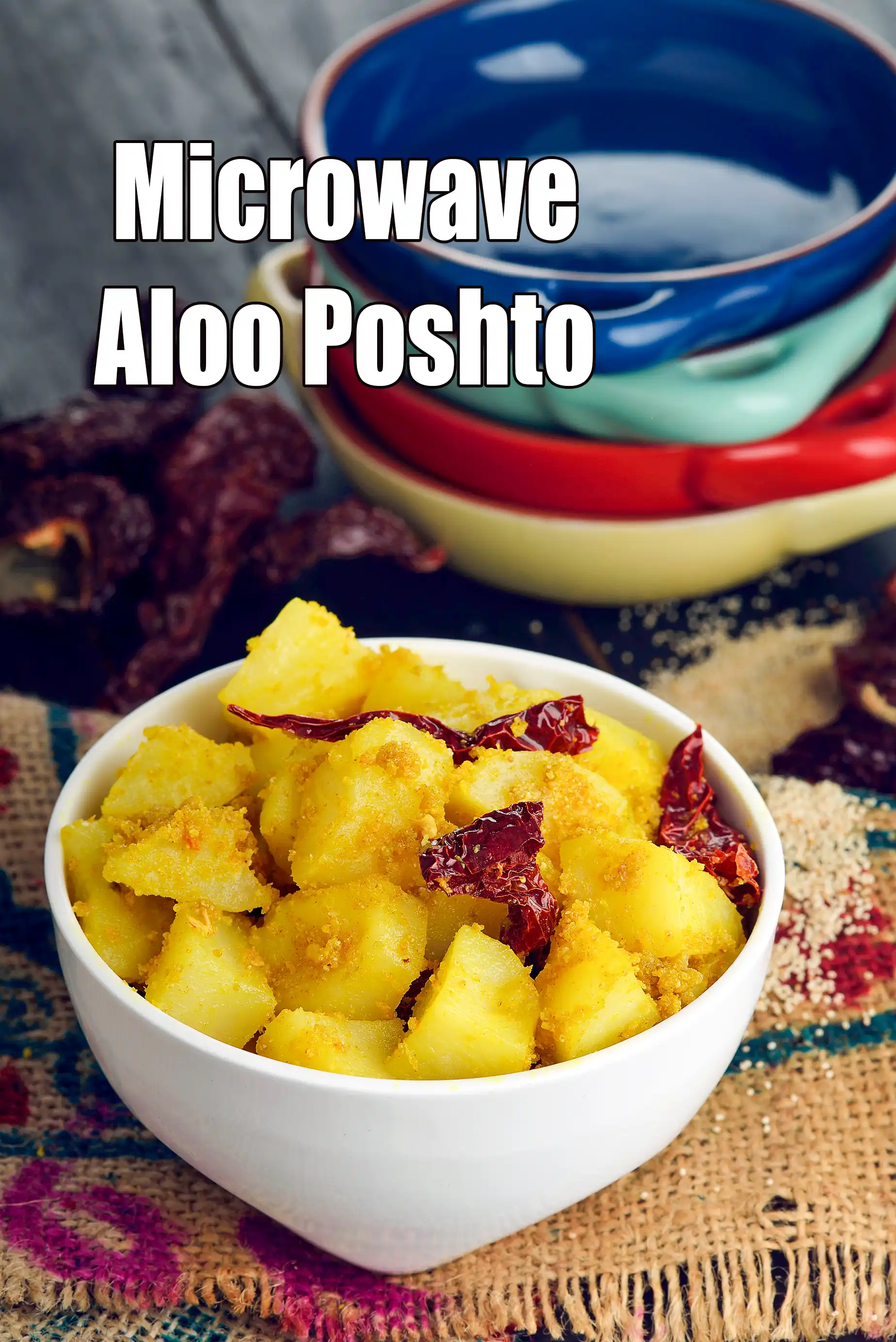 Microwave  Aloo Poshto  Recipe | Quick Aloo Posto |  Instant Bengali Potato with Poppy Seeds |