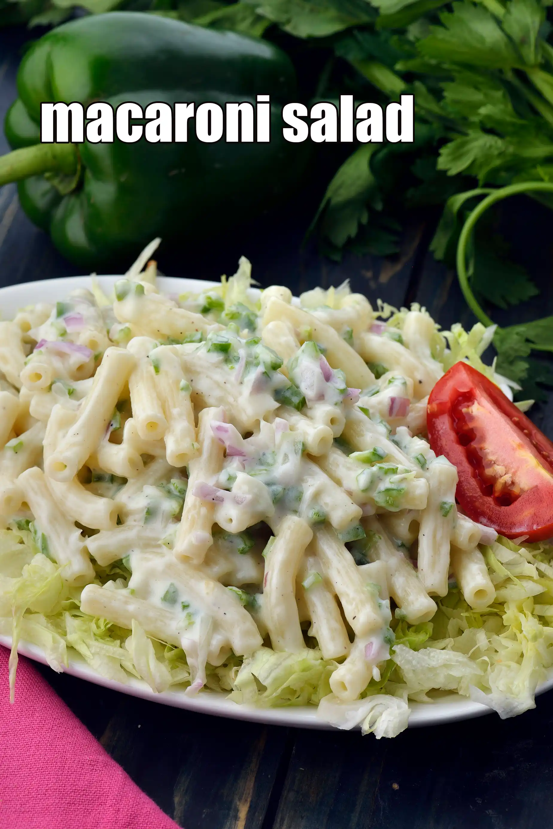 macaroni salad recipe | classic macaroni salad | easy homemade macaroni salad | pasta salad Indian style |